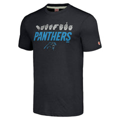 Carolina Panthers Homage Unisex The NFL ASL Collection by Love Sign American Sign Language T-Shirt - Charcoal discount