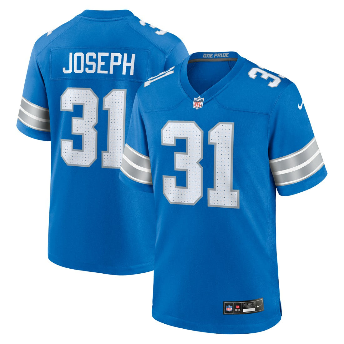 Kerby Joseph Detroit Lions Team Game Jersey - Blue discount