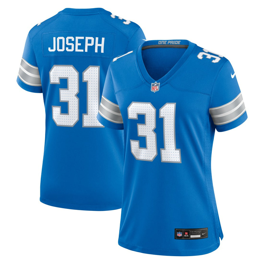 Kerby Joseph Detroit Lions Women's Team Game Jersey - Blue for sale