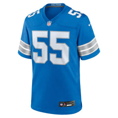 Derrick Barnes Detroit Lions Team Game Jersey - Blue on sale