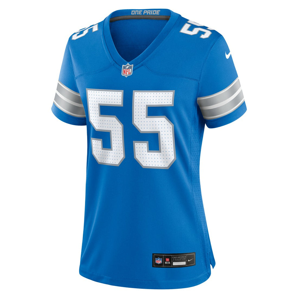 Derrick Barnes Detroit Lions Women's Team Game Jersey - Blue discount