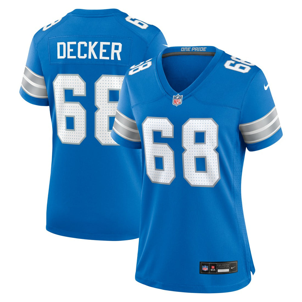 Taylor Decker Detroit Lions Women's Team Game Jersey - Blue for sale