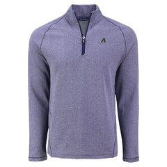 Arizona Diamondbacks Cutter & Buck Peshastin Eco Fleece Recycled Raglan Quarter-Zip Top Heather Purple