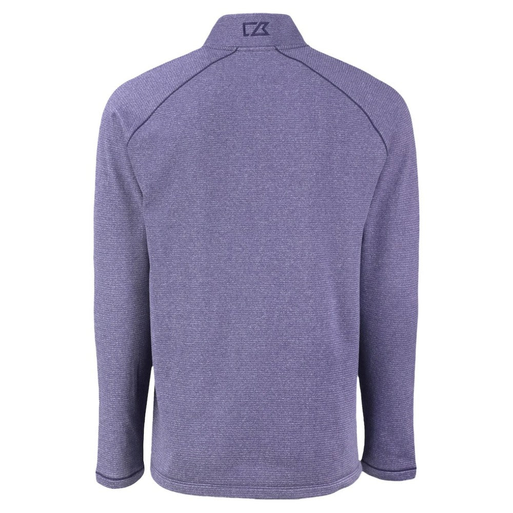 Arizona Diamondbacks Cutter & Buck Peshastin Eco Fleece Recycled Raglan Quarter-Zip Top Heather Purple