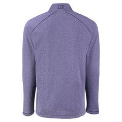 Arizona Diamondbacks Cutter & Buck Peshastin Eco Fleece Recycled Raglan Quarter-Zip Top Heather Purple