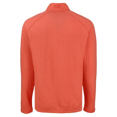 Detroit Tigers Cutter & Buck Peshastin Eco Fleece Recycled Raglan Quarter-Zip Top Heather Orange
