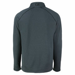 Los Angeles Dodgers Cutter & Buck Peshastin Eco Fleece Recycled Raglan Quarter-Zip Top Heather Black