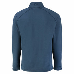 Los Angeles Dodgers Cutter & Buck Peshastin Eco Fleece Recycled Raglan Quarter-Zip Top Heather Navy
