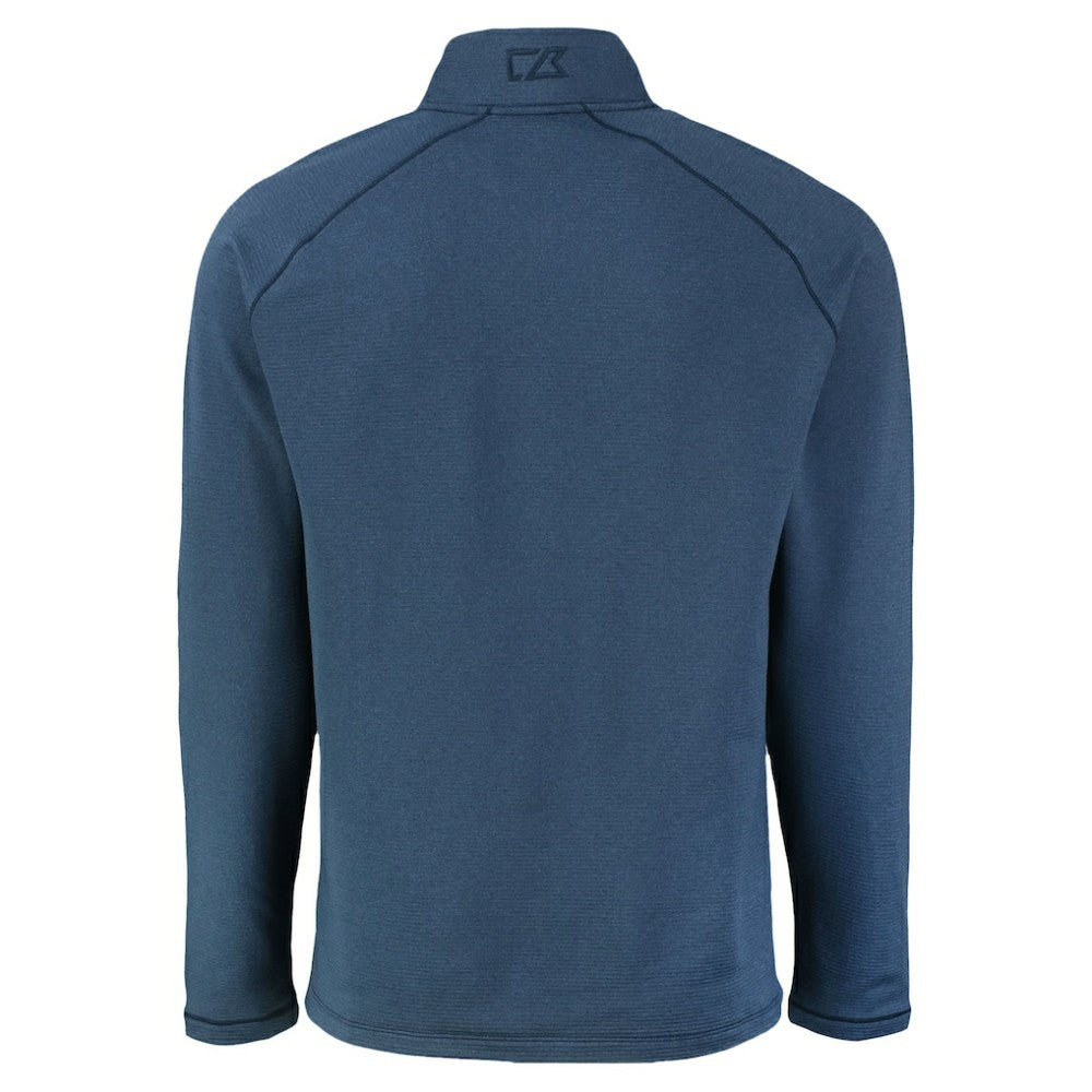 Philadelphia Phillies Cutter & Buck Peshastin Eco Fleece Recycled Raglan Quarter-Zip Top Heather Navy