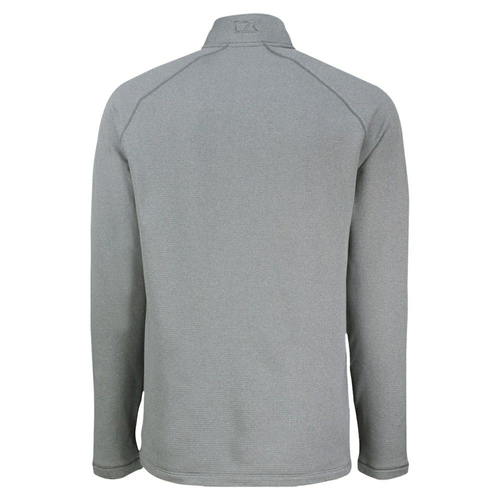 San Diego Padres Cutter & Buck Peshastin Eco Fleece Recycled Raglan Quarter-Zip Top Heather Gray