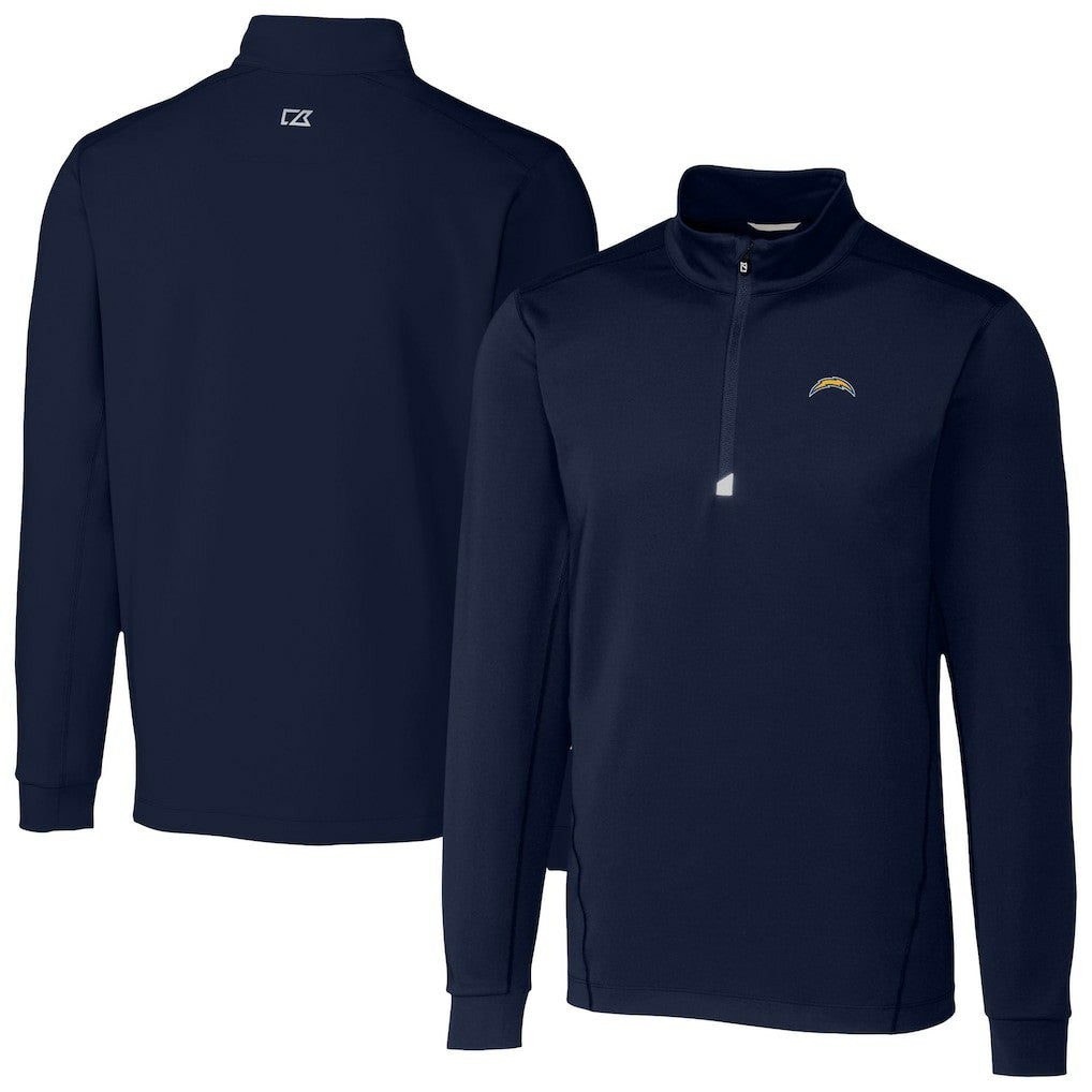 Los Angeles Chargers Cutter & Buck Traverse Stretch Quarter-Zip Top - Navy online
