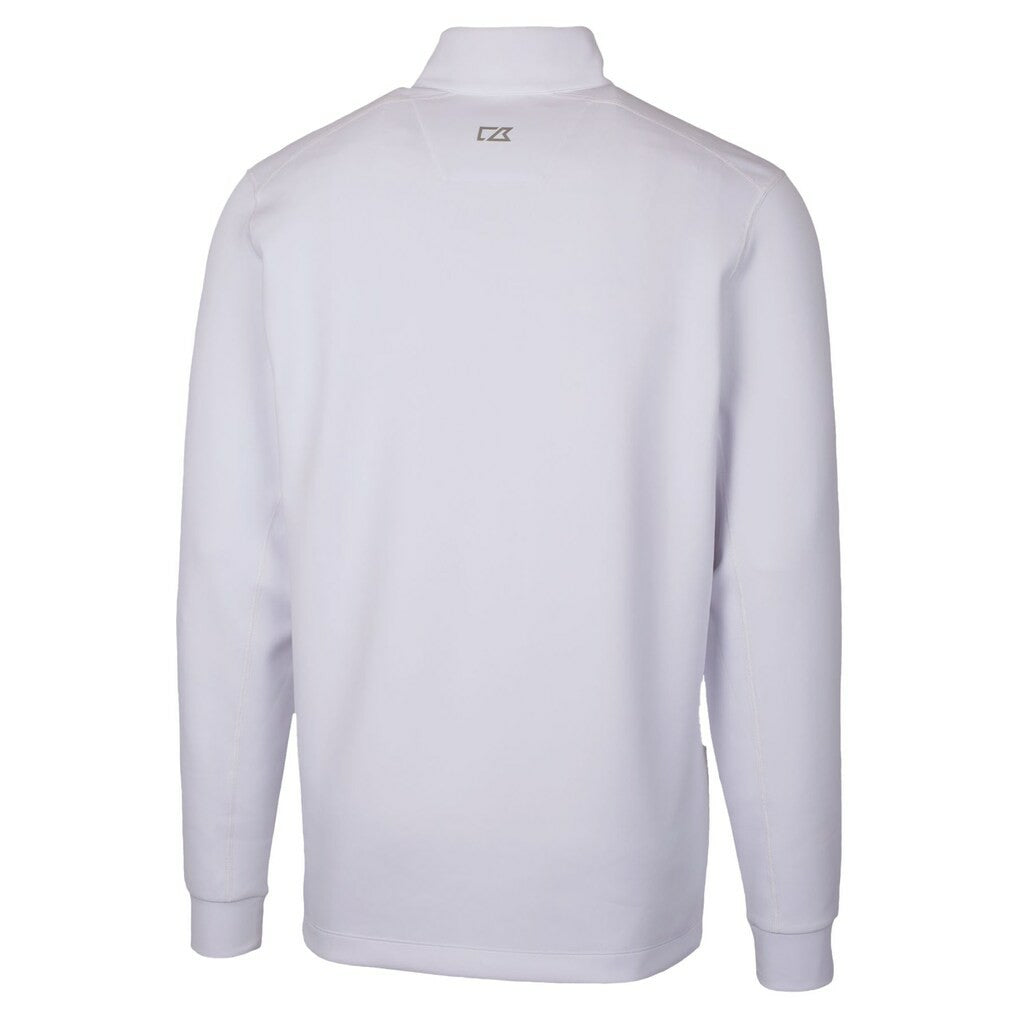 Green Bay Packers Cutter & Buck Traverse Stretch Quarter-Zip Top - White on sale