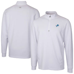 Detroit Lions Cutter & Buck Traverse Stretch Quarter-Zip Top - White discount