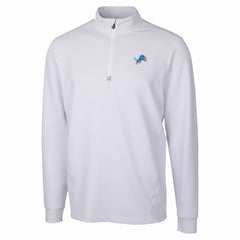 Detroit Lions Cutter & Buck Traverse Stretch Quarter-Zip Top - White discount