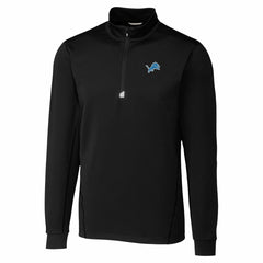 Detroit Lions Cutter & Buck Traverse Stretch Quarter-Zip Top - Black outlet