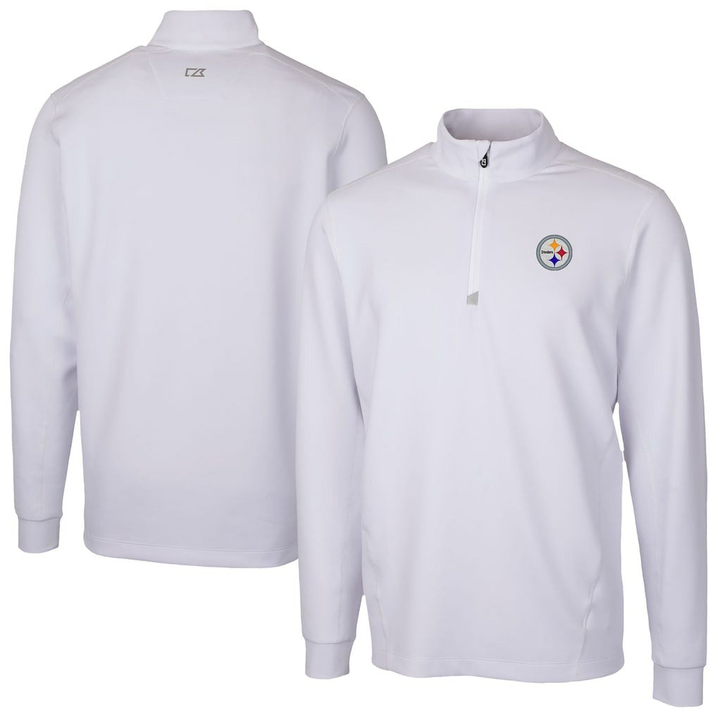 Pittsburgh Steelers Cutter & Buck Traverse Stretch Quarter-Zip Top - White online
