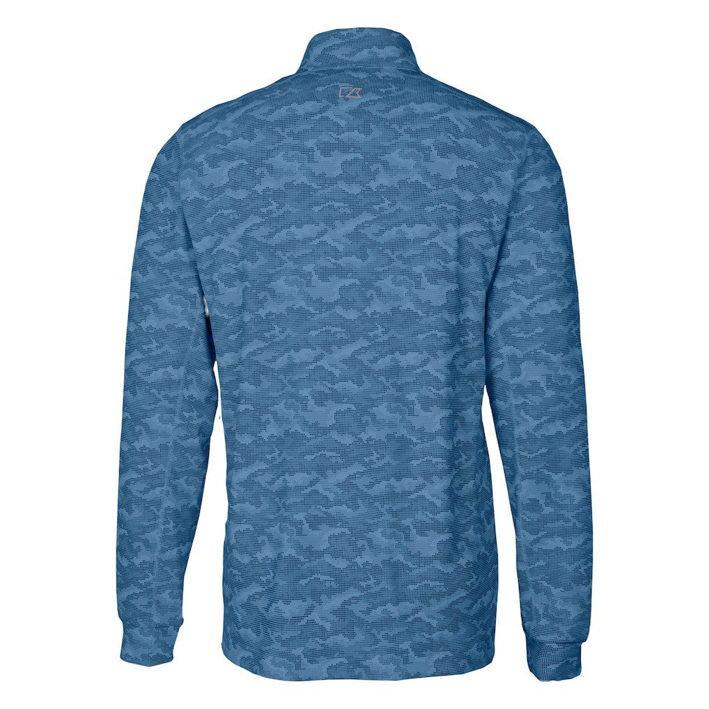 New York Giants Cutter & Buck Traverse Camo Print Stretch Quarter-Zip Top - Navy cheap