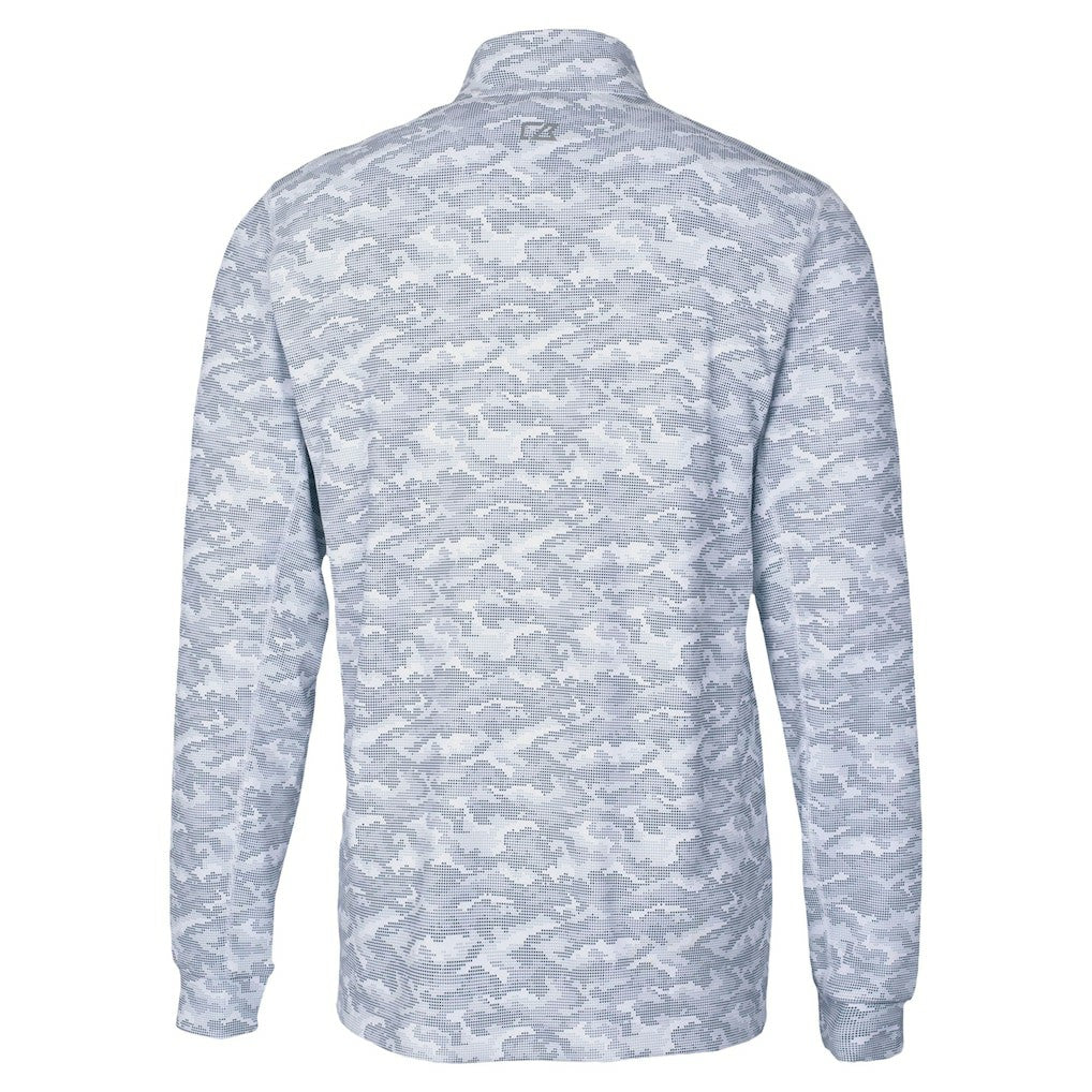 Chicago Bears Cutter & Buck Traverse Camo Print Stretch Quarter-Zip Top - Charcoal for sale