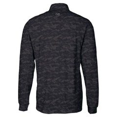 Carolina Panthers Cutter & Buck Traverse Camo Print Stretch Quarter-Zip Top - Black cheap