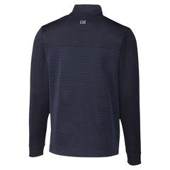 Seattle Seahawks Cutter & Buck Traverse Stripe Stretch DryTec Quarter-Zip Top - Navy sale