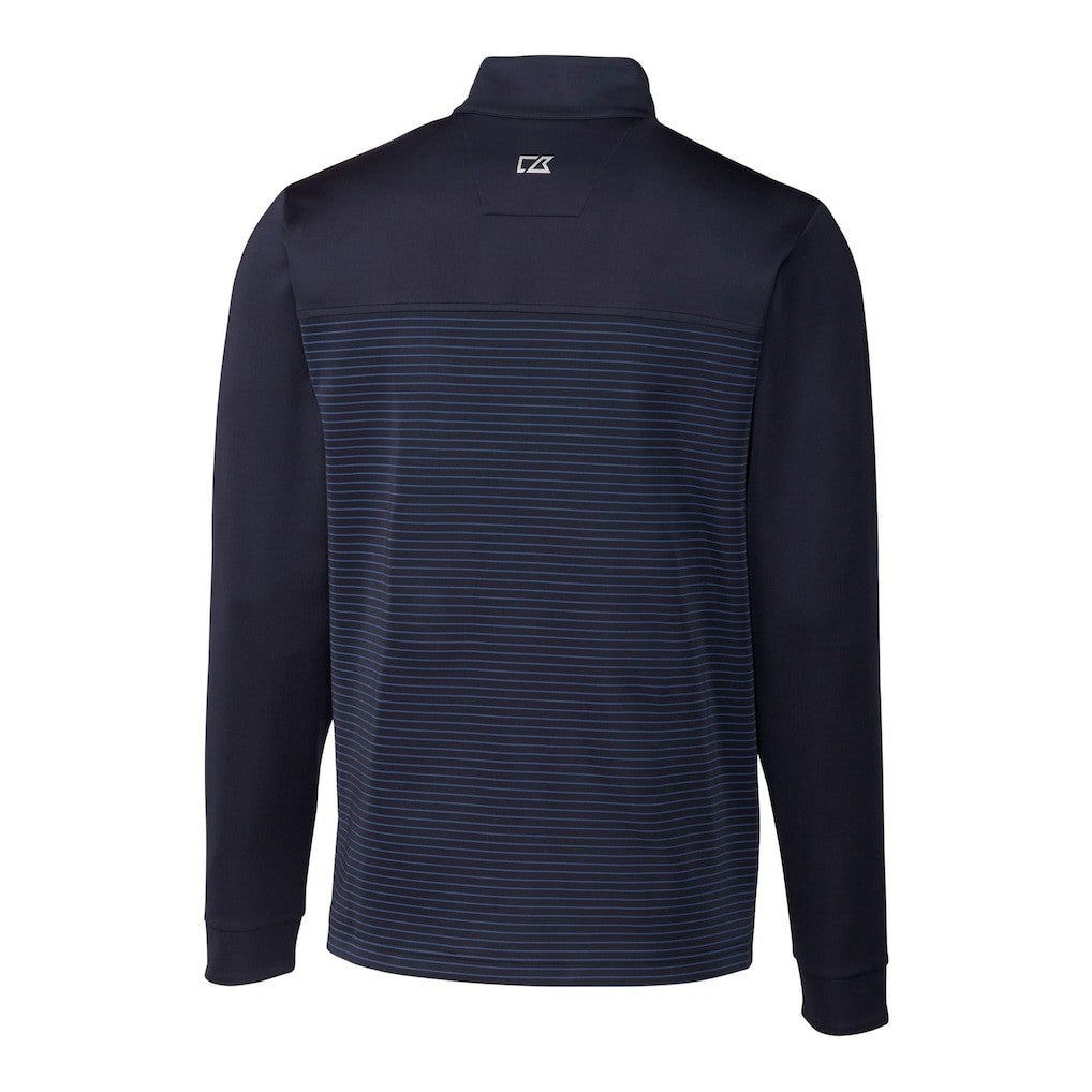 New York Giants Cutter & Buck Traverse Stripe Stretch DryTec Quarter-Zip Top - Navy cheap