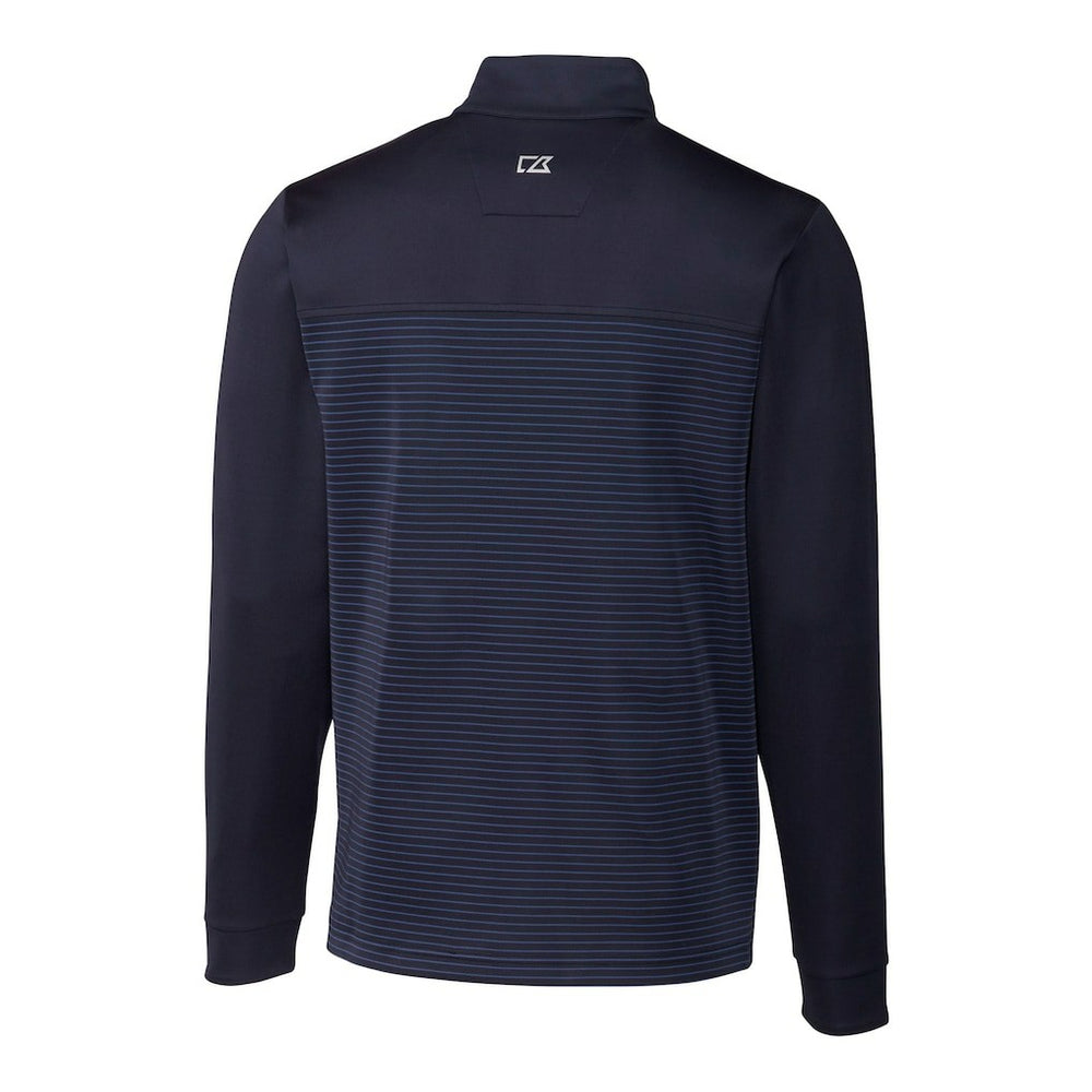 New York Giants Cutter & Buck Traverse Stripe Stretch DryTec Quarter-Zip Top - Navy cheap