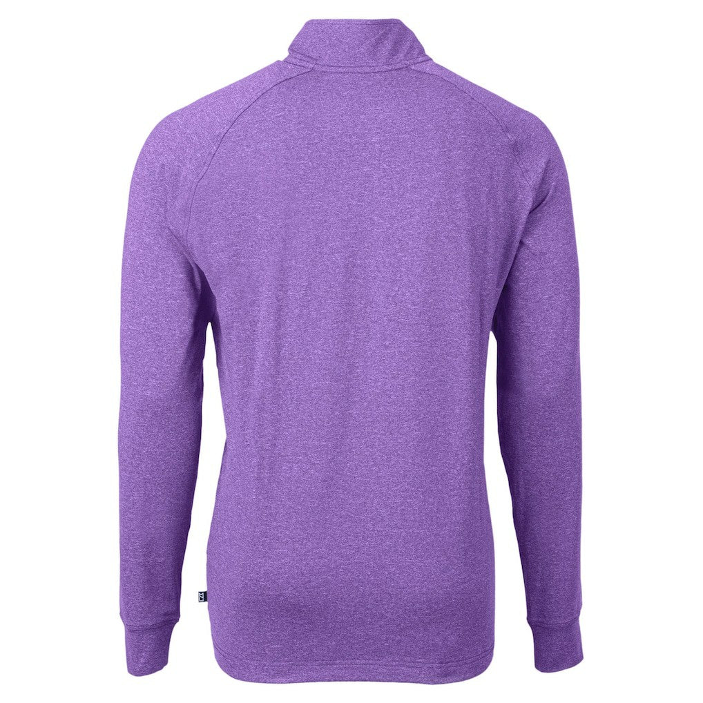 Baltimore Ravens Cutter & Buck Adapt Eco Raglan Quarter-Zip Jacket - Heather Purple discount
