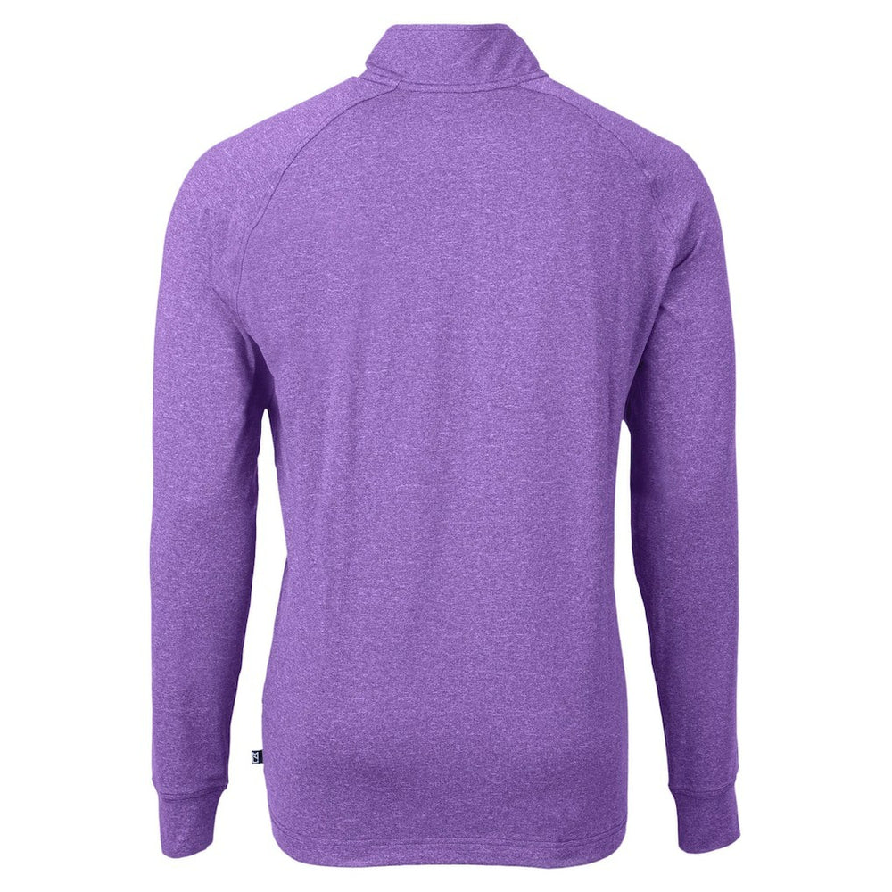 Baltimore Ravens Cutter & Buck Adapt Eco Raglan Quarter-Zip Jacket - Heather Purple discount