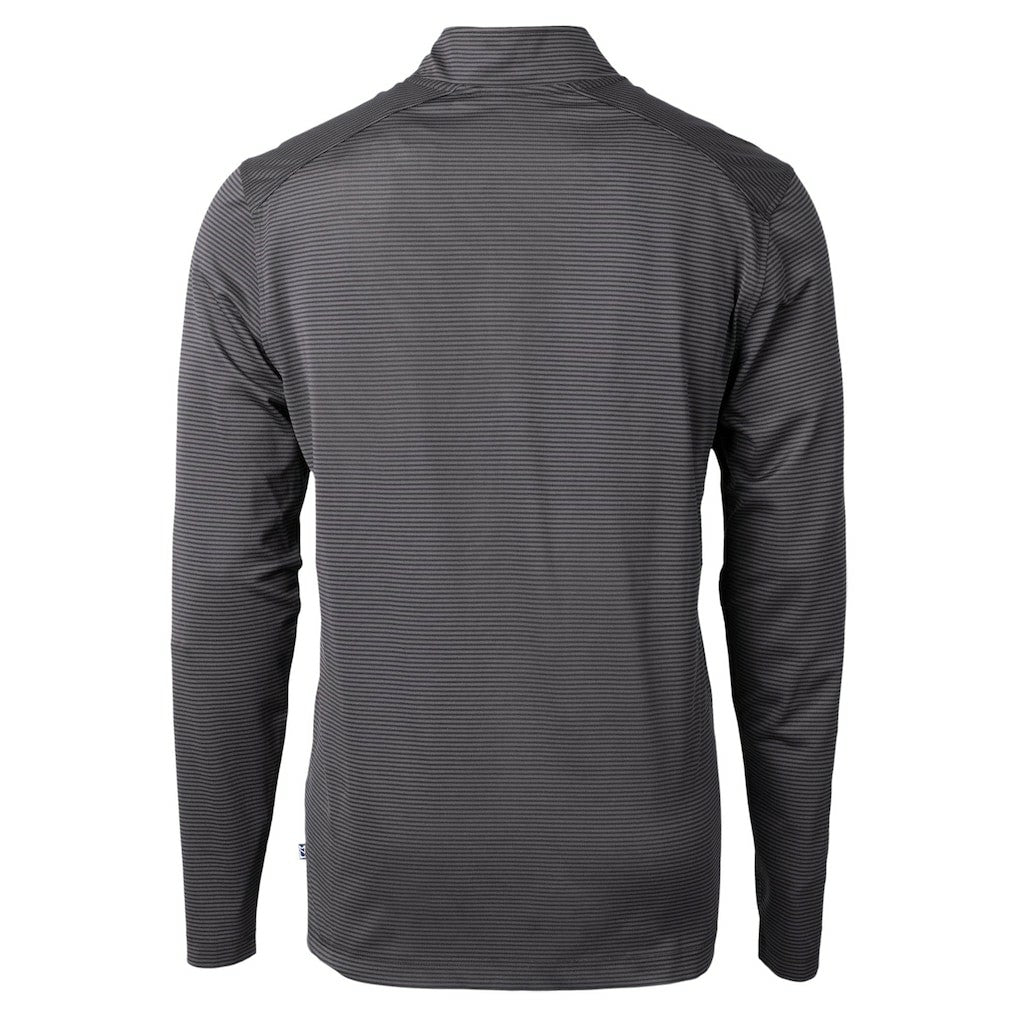 Baltimore Ravens Cutter & Buck Virtue Eco Pique Micro Stripe Quarter-Zip Jacket - Black cheap