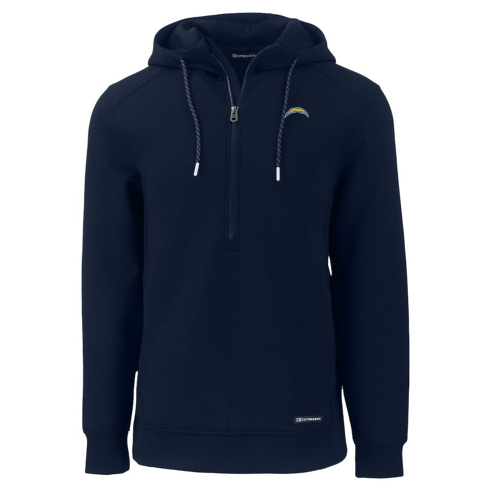 Los Angeles Chargers Cutter & Buck Roam Eco Recycled Half-Zip Hoodie - Navy sale