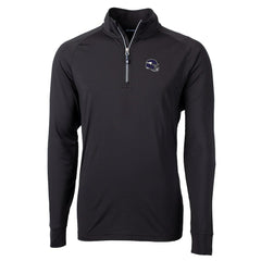 Minnesota Vikings Cutter & Buck Big & Tall Adapt Eco DryTec Raglan Quarter-Zip Jacket - Black on sale