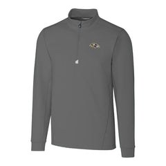 Baltimore Ravens Cutter & Buck Big & Tall Traverse Eco Tri-Blend DryTec Quarter-Zip Jacket - Gray sale
