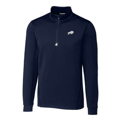 Buffalo Bills Cutter & Buck Big & Tall Traverse Eco Tri-Blend DryTec Quarter-Zip Jacket - Navy outlet