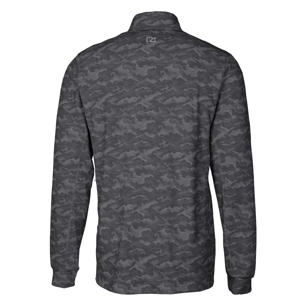 Kansas City Chiefs Cutter & Buck Big & Tall Traverse Eco Camo Tri-Blend DryTec Quarter-Zip Jacket - Black sale