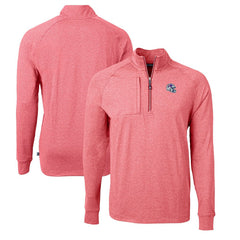 Buffalo Bills Cutter & Buck Big & Tall Adapt Eco Raglan Quarter-Zip Jacket - Heather Red outlet