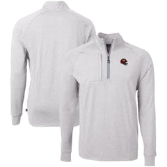 Washington Commanders Cutter & Buck Big & Tall Adapt Eco Raglan Quarter-Zip Jacket - Heather Gray sale