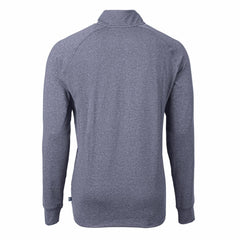 Denver Broncos Cutter & Buck Big & Tall Adapt Eco Raglan Quarter-Zip Jacket - Heather Navy on sale