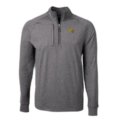 Green Bay Packers Cutter & Buck Big & Tall Adapt Eco Raglan Quarter-Zip Jacket - Heather Black online