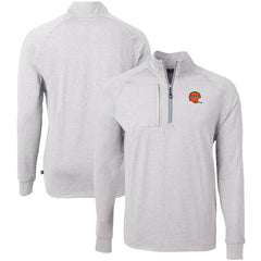 Cincinnati Bengals Cutter & Buck Big & Tall Adapt Eco Raglan Quarter-Zip Jacket - Heather Gray online