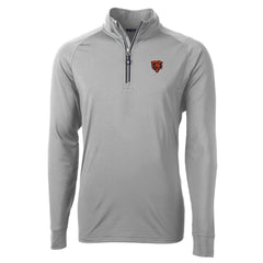 Chicago Bears Cutter & Buck Big & Tall Adapt Eco DryTec Raglan Quarter-Zip Jacket - Gray cheap
