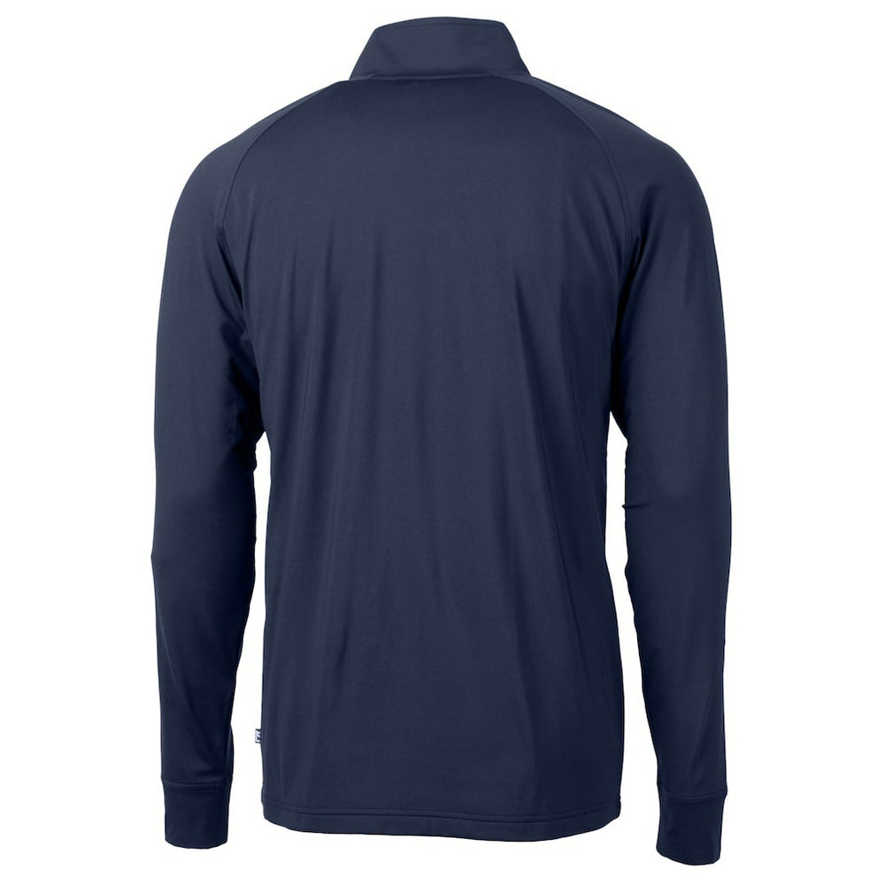 Buffalo Bills Cutter & Buck Big & Tall Adapt Eco DryTec Raglan Quarter-Zip Jacket - Navy cheap
