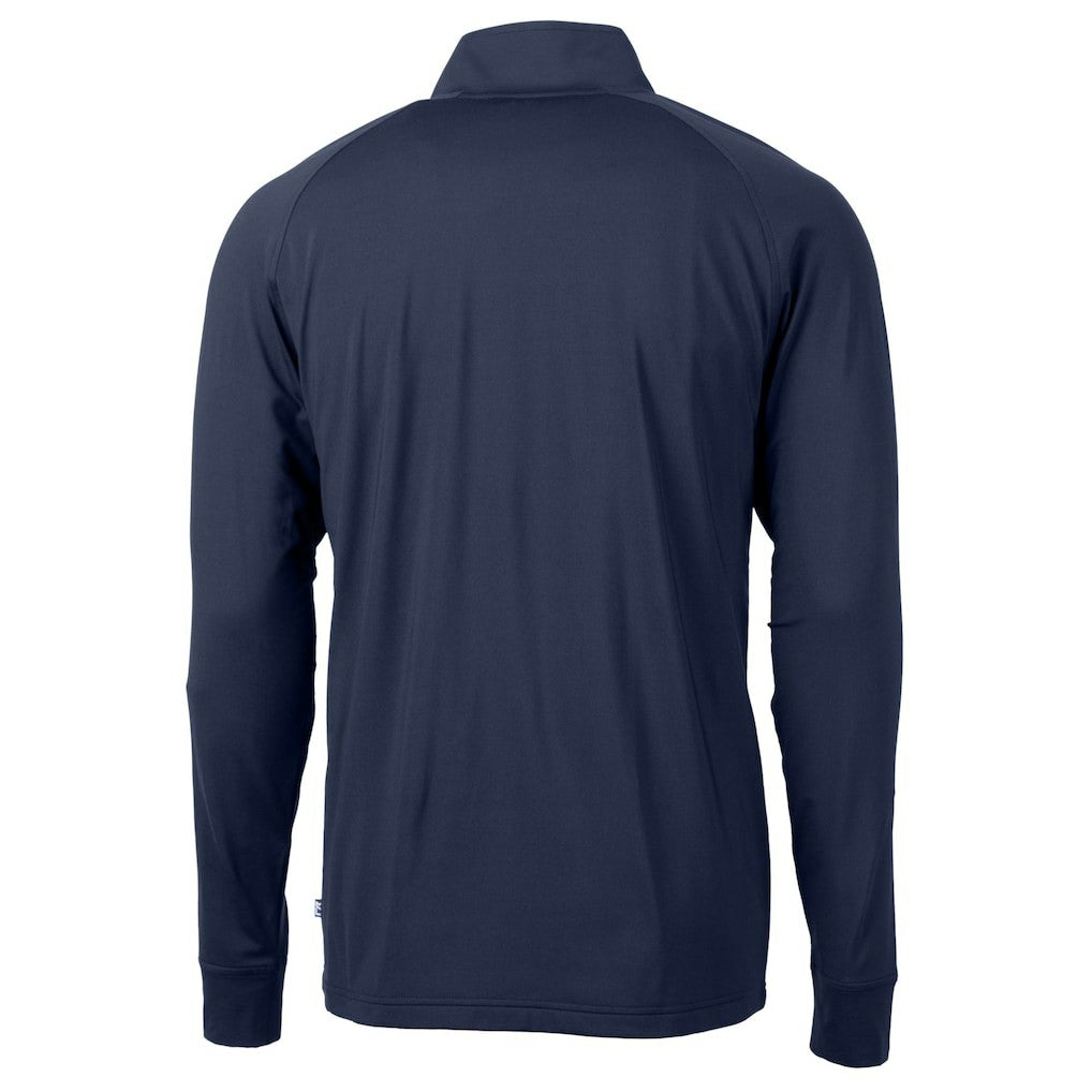 Washington Commanders Cutter & Buck Big & Tall Americana Adapt Eco DryTec Raglan Quarter-Zip Jacket - Navy for sale