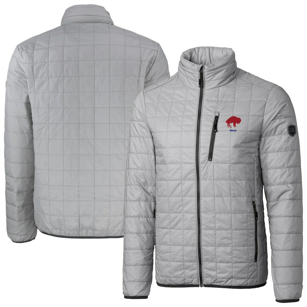 Buffalo Bills Cutter & Buck Big & Tall Rainier PrimaLoft Eco Insulated Full-Zip Puffer Jacket - Gray discount