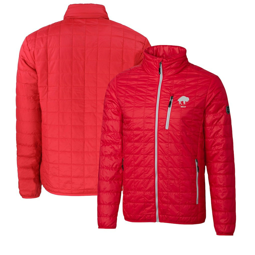 Buffalo Bills Cutter & Buck Big & Tall Rainier PrimaLoft Eco Insulated Full-Zip Puffer Jacket - Red sale