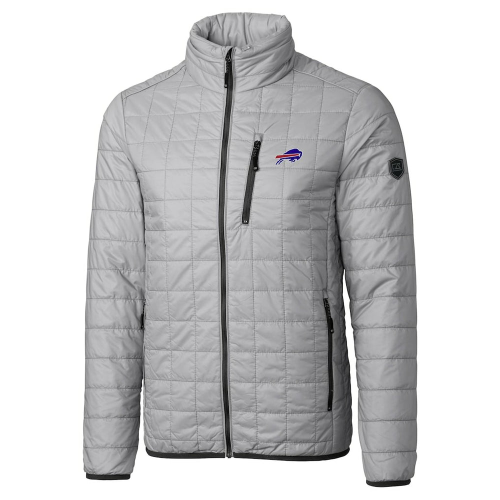Buffalo Bills Cutter & Buck Big & Tall Rainier PrimaLoft Eco Insulated Full-Zip Hoodie Puffer Jacket - Gray cheap