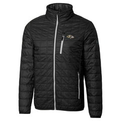 Baltimore Ravens Cutter & Buck Big & Tall Rainier PrimaLoft Eco Insulated Full-Zip Hoodie Puffer Jacket - Black outlet