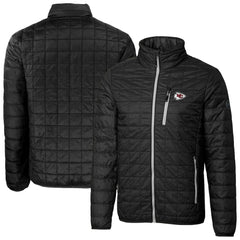 Kansas City Chiefs Cutter & Buck Big & Tall Rainier PrimaLoft Eco Insulated Full-Zip Hoodie Puffer Jacket - Black online