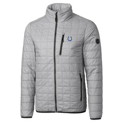 Indianapolis Colts Cutter & Buck Big & Tall Rainier PrimaLoft Eco Insulated Full-Zip Hoodie Puffer Jacket - Gray outlet