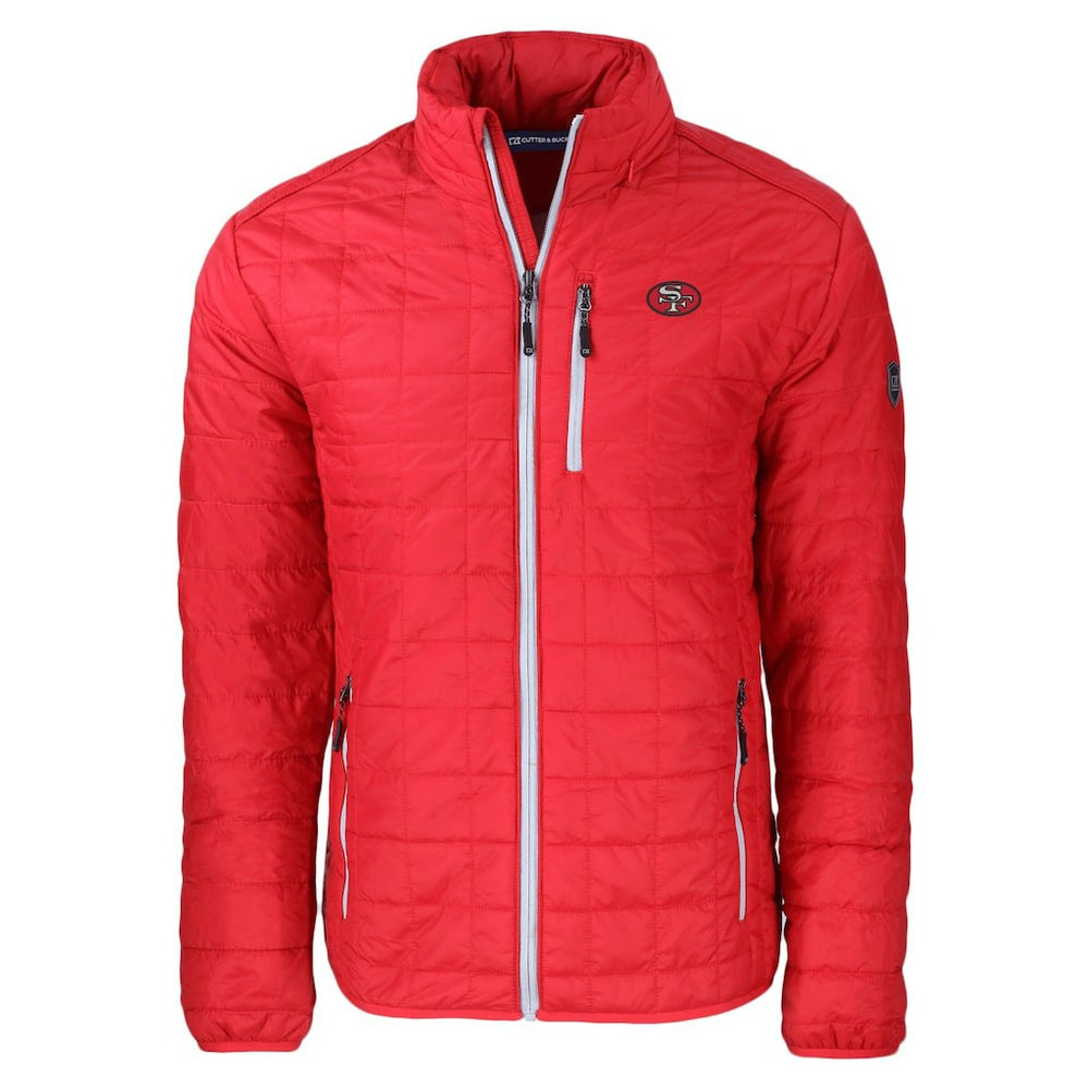 San Francisco 49ers Cutter & Buck Big & Tall Rainier PrimaLoft Eco Insulated Full-Zip Puffer Jacket - Red on sale