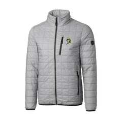 Green Bay Packers Cutter & Buck Big & Tall Rainier PrimaLoft Eco Insulated Full-Zip Puffer Jacket - Gray on sale